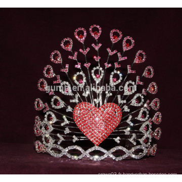 Couronne de coeur de strass